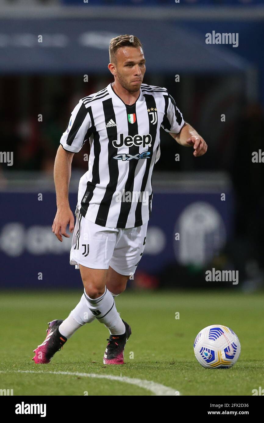 Bologna, Italien, 23. Mai 2021. Arthur von Juventus während der Serie A Spiel in Renato Dall'Ara, Bologna. Bildnachweis sollte lauten: Jonathan Moscrop / Sportimage Stockfoto