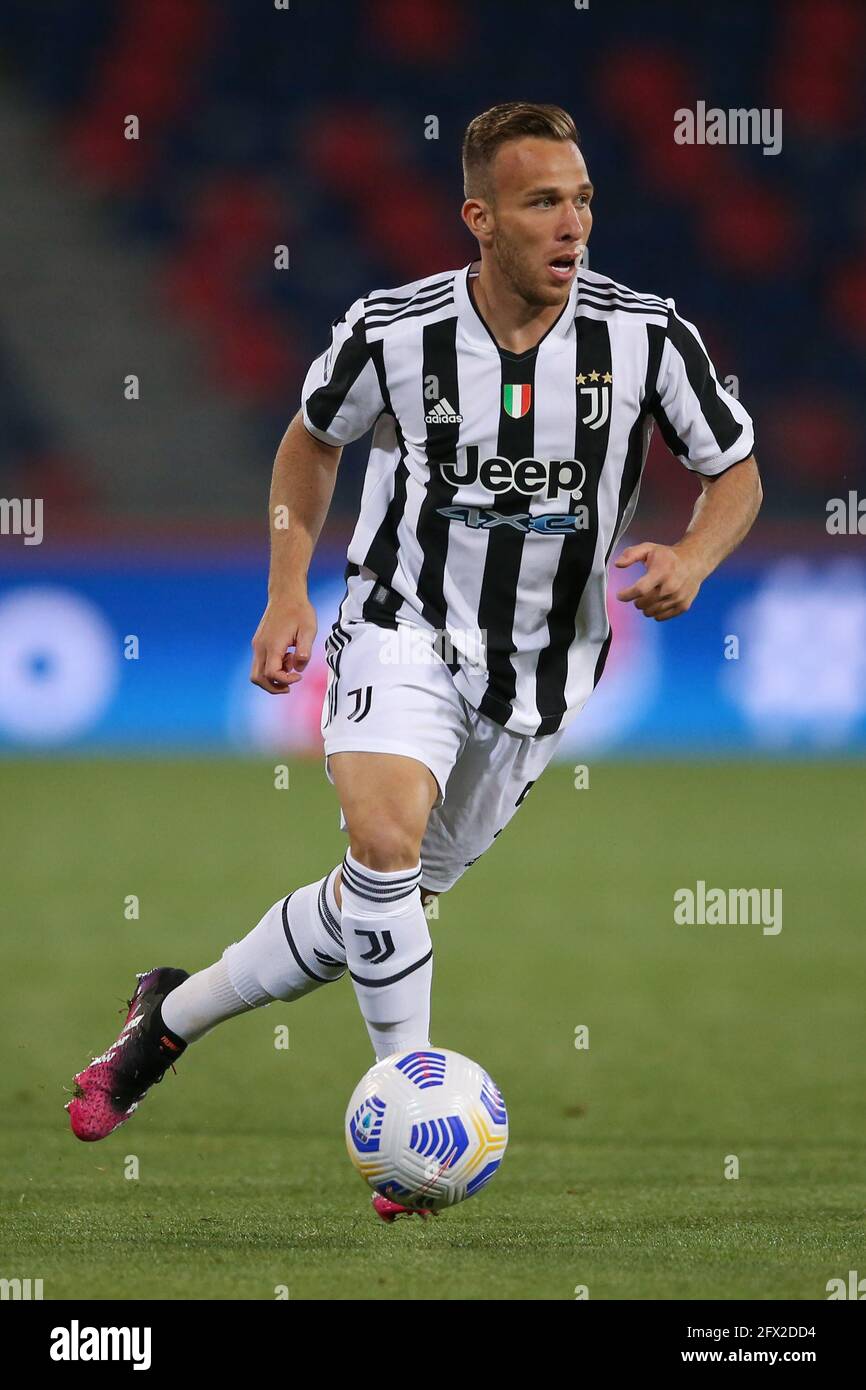 Bologna, Italien, 23. Mai 2021. Arthur von Juventus während der Serie A Spiel in Renato Dall'Ara, Bologna. Bildnachweis sollte lauten: Jonathan Moscrop / Sportimage Stockfoto