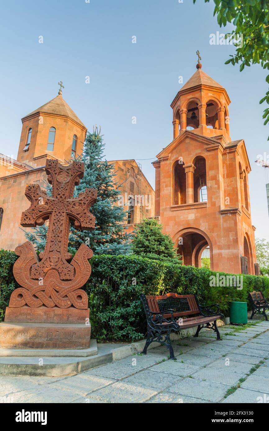 Kirche der Heiligen Hovhannes in Jerewan, Armenien Stockfoto
