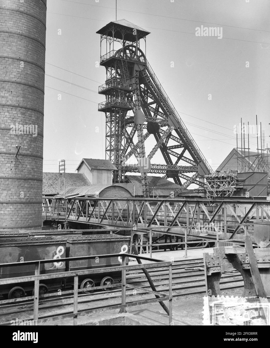 Bergbaukatastrophe Bois Du Caizier Marcinelle Belgien Schacht 9 August 1956 Bergbau Minen Katastrophen Niederlande Presseagentur Phot Stockfotografie Alamy