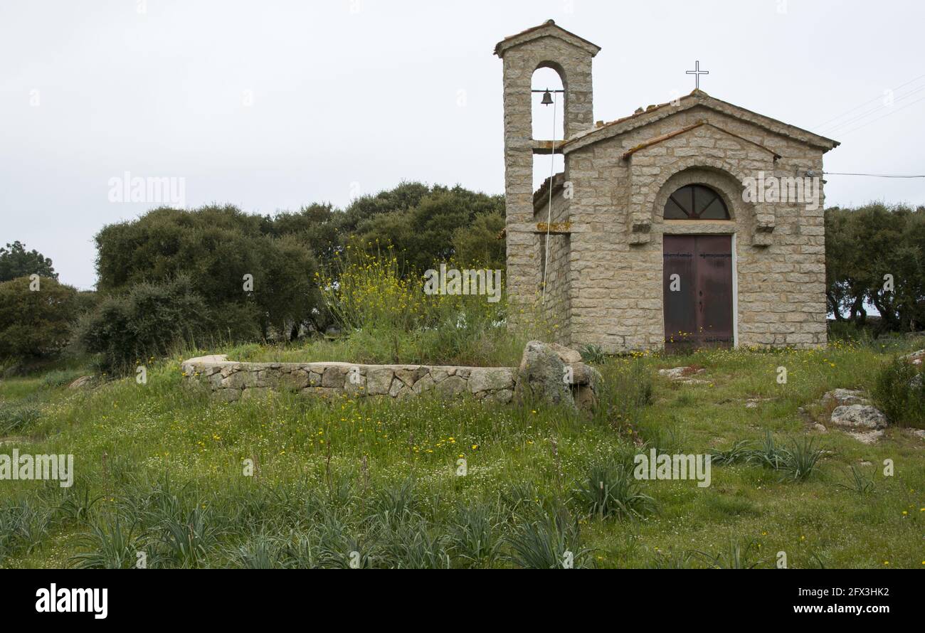 Sardegna, chiesa campestre San Filippo, Aggius, Sardegna Stockfoto