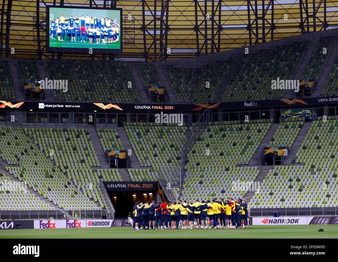 Fussball Europa League Finale Villarreal Training Stadion Energa Danzig Danzig Polen 25 Mai 2021 Allgemeine Ansicht Wahrend Des Trainings Reuters Kacper Pempel Stockfotografie Alamy