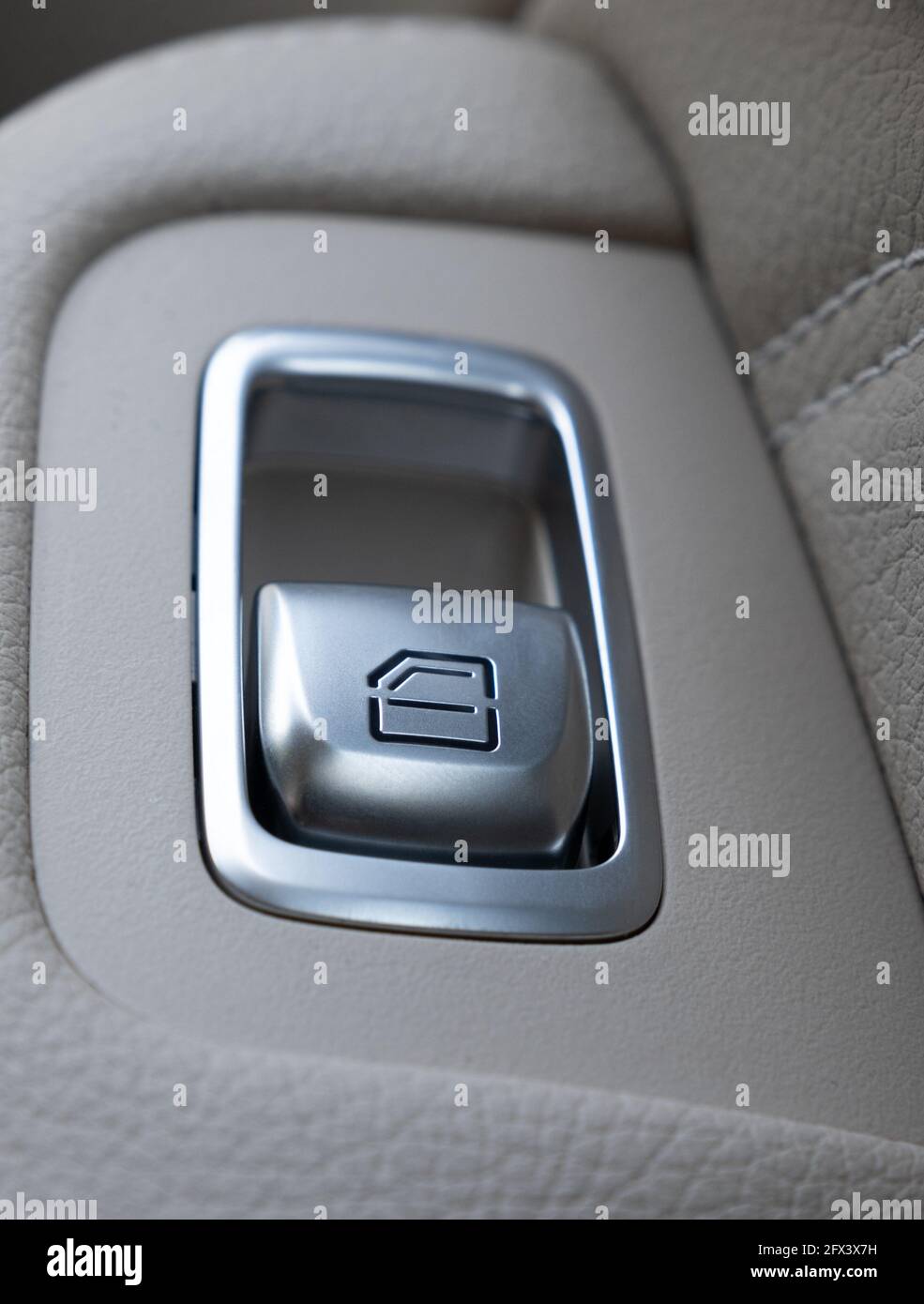 Moderne Luxus komfortable Auto Interieur, Details Stockfoto