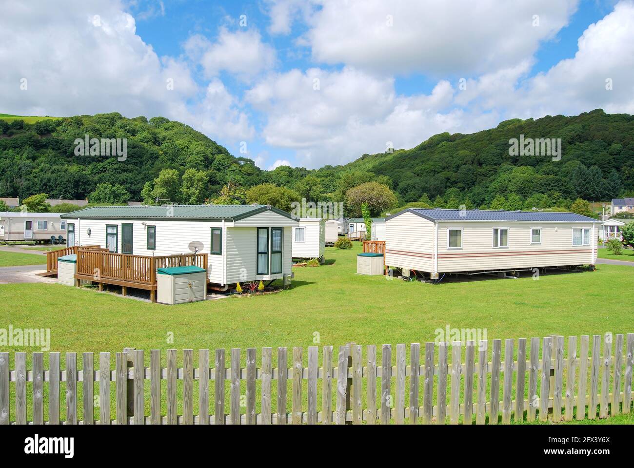 Pendine Sands Holiday Camp, Pendine (Pentywyn), Carmarthenshire, Wales, Vereinigtes Königreich Stockfoto