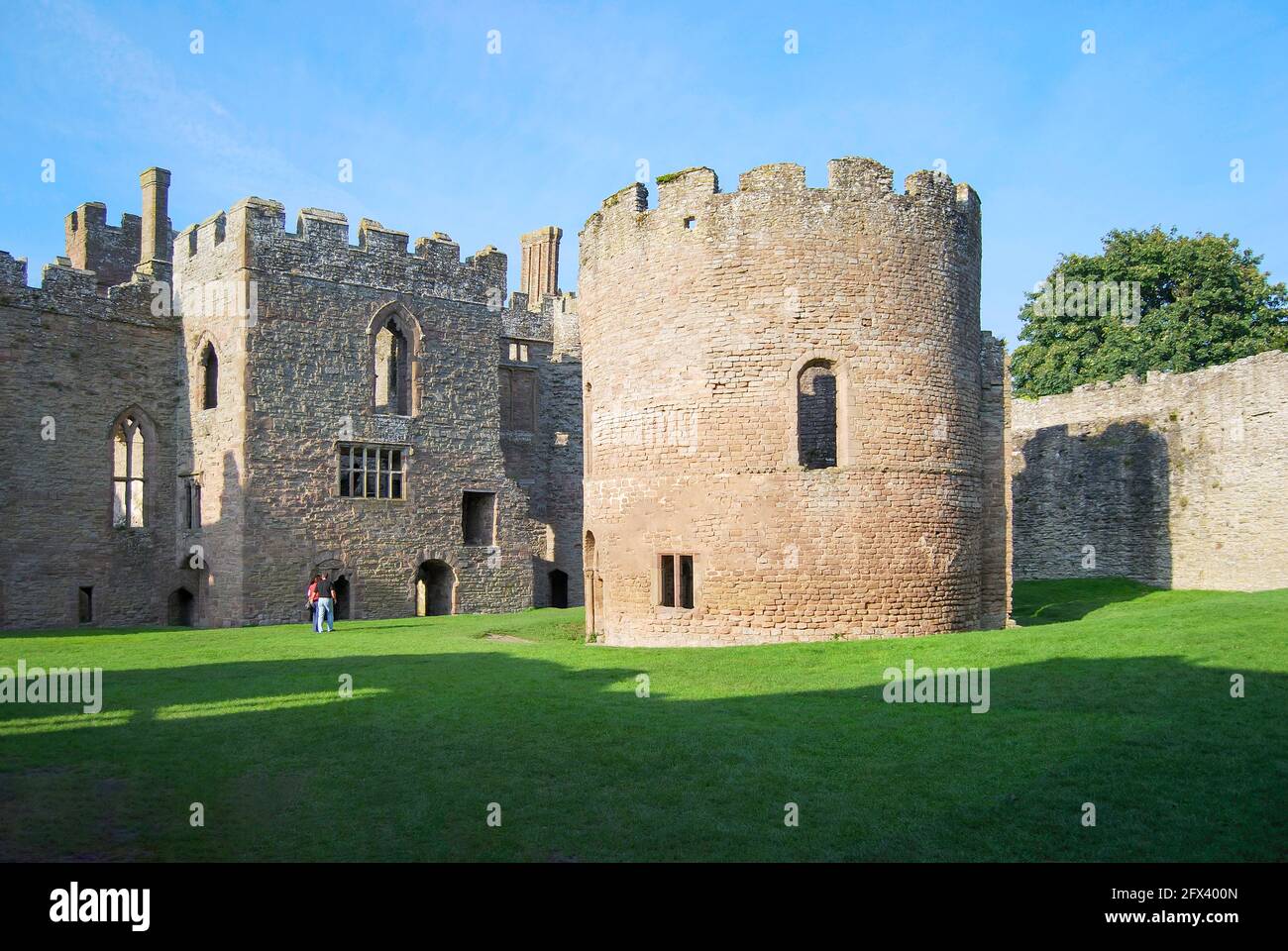 Die Kapelle der Heiligen Maria Magdalena in Inner Bailey, Ludlow Castle, Ludlow, Shropshire, England, Vereinigtes Königreich Stockfoto