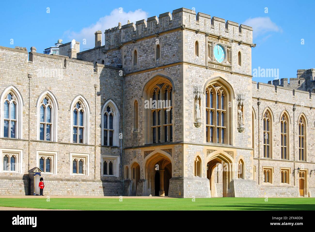 The State Apartments in the Upper ward, Windsor Castle, Windsor, Vereinigtes Königreich Stockfoto