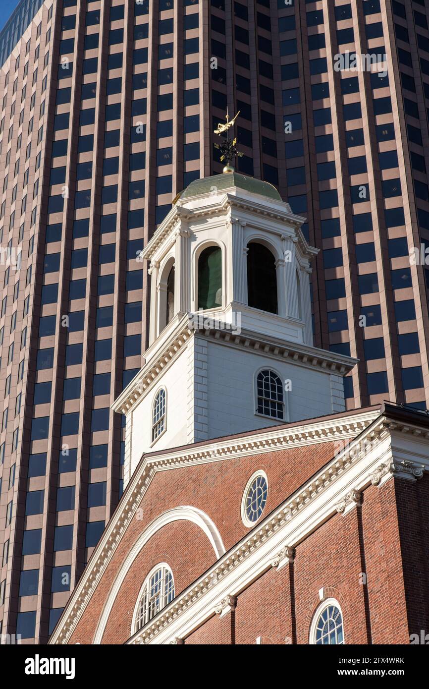 Faneuil Hall Kuppel in der Innenstadt von Boston, MA USA Stockfoto