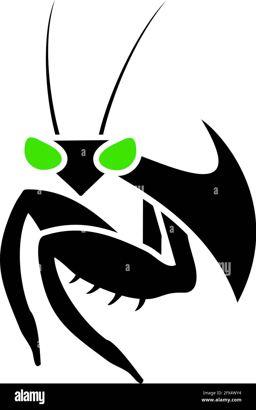 „Mantis Icon“-Design Stock Vektor