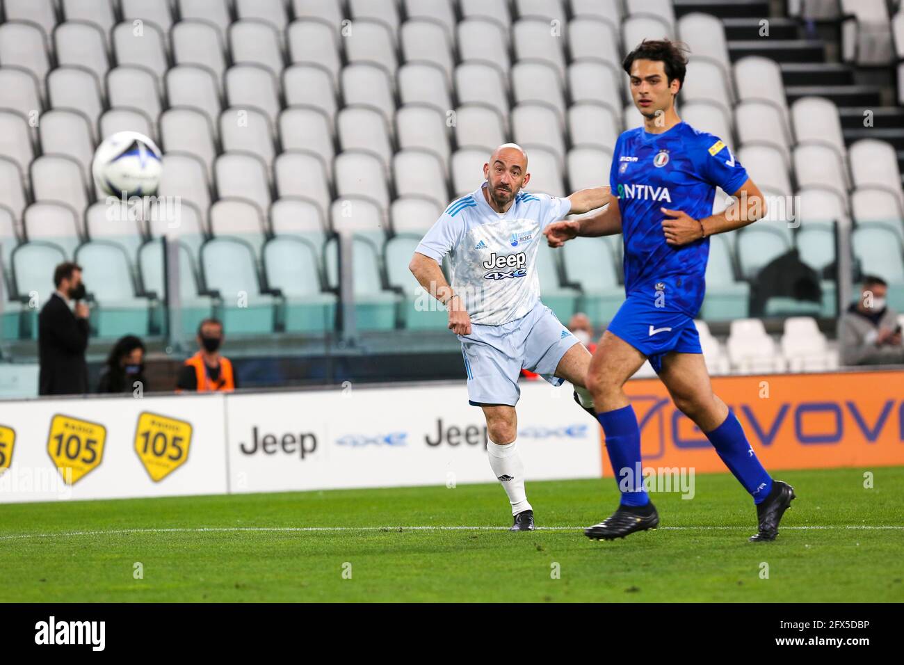 Matteo Bassetti während des Charity-Fußballspiels der Partita Del Cuore im Allianz-Stadion am 25. Mai 2021 in Turin, Italien. Stockfoto