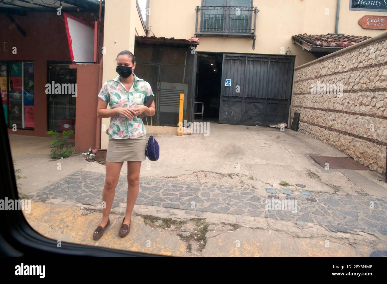 Allgemeine Straßenszene, aufgenommen in Tamarindo, Costa Rica, Mittelamerika Stockfoto