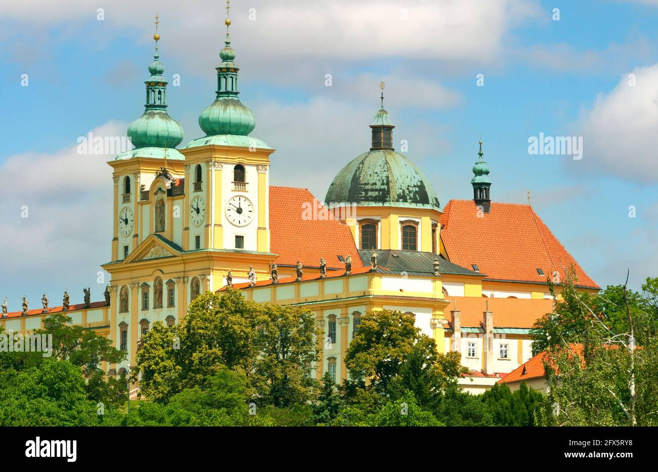Kirche der Heimsuchung der Jungfrau Maria, Svaty kopecek, Tschechien Stockfoto