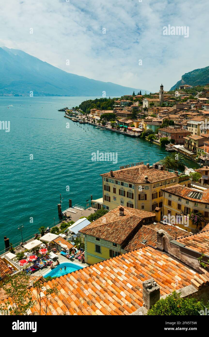 Limone Sul Garda, Gardasee, Italien Stockfoto