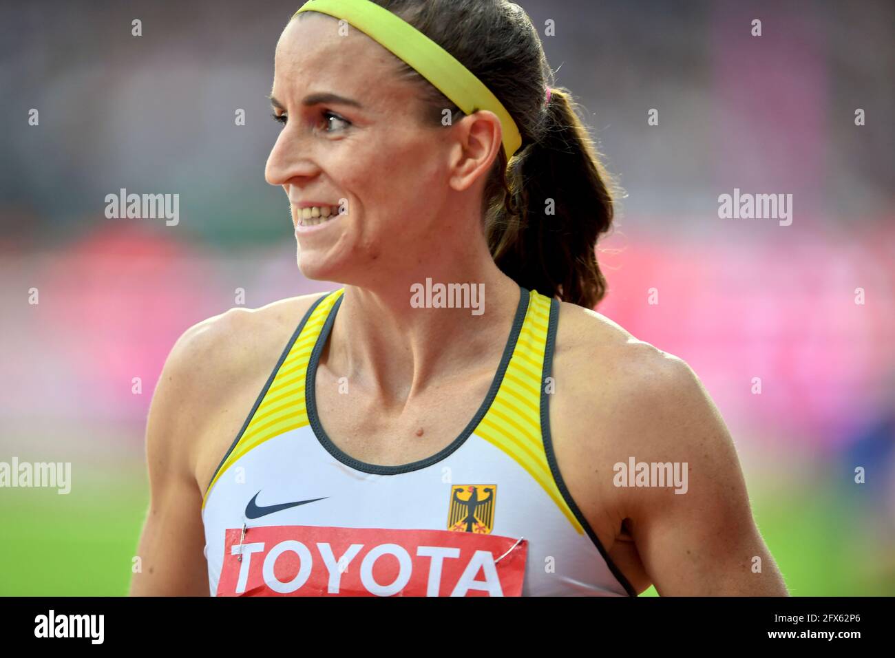 Claudia Salman-Rath (Deutschland). Weitsprung Frauen, Finale. Leichtathletik-Weltmeisterschaften der IAAF. London 2017 Stockfoto