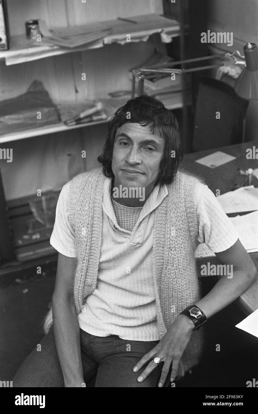 Han van Duren, Business Leader Dutch MIME Center, Assignment Parool, 28. August 1972, Niederlande, Foto der Presseagentur des 20. Jahrhunderts, News to remember, Dokumentarfilm, historische Fotografie 1945-1990, visuelle Geschichten, Menschliche Geschichte des zwanzigsten Jahrhunderts, Momente in der Zeit festzuhalten Stockfoto