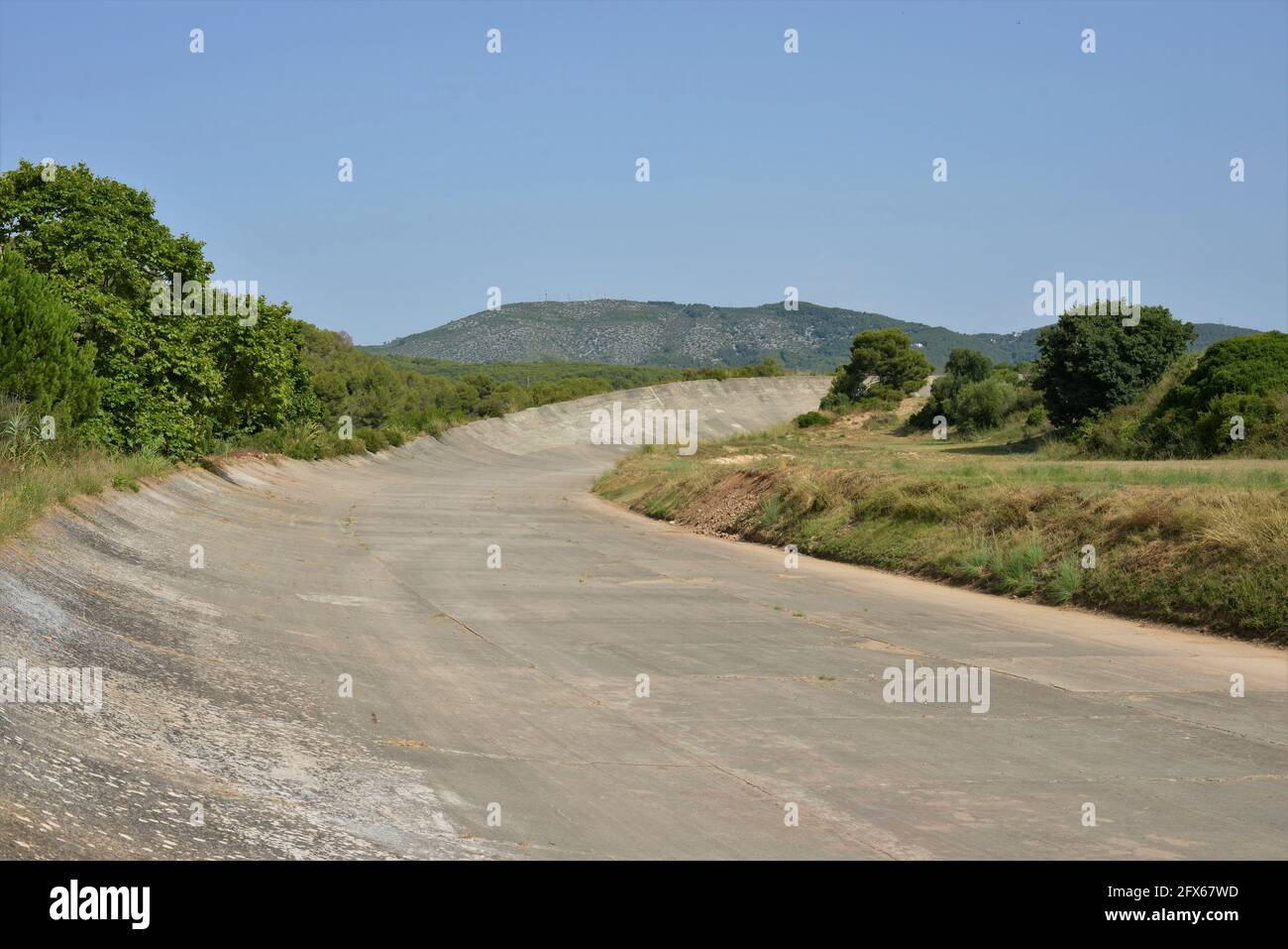 Autódromo de Sitges-Terramar, Spains älteste Auto Race Track, im Jahr 1923 und einer der 3 ältesten Stromkreise in der Welt eröffnet Stockfoto