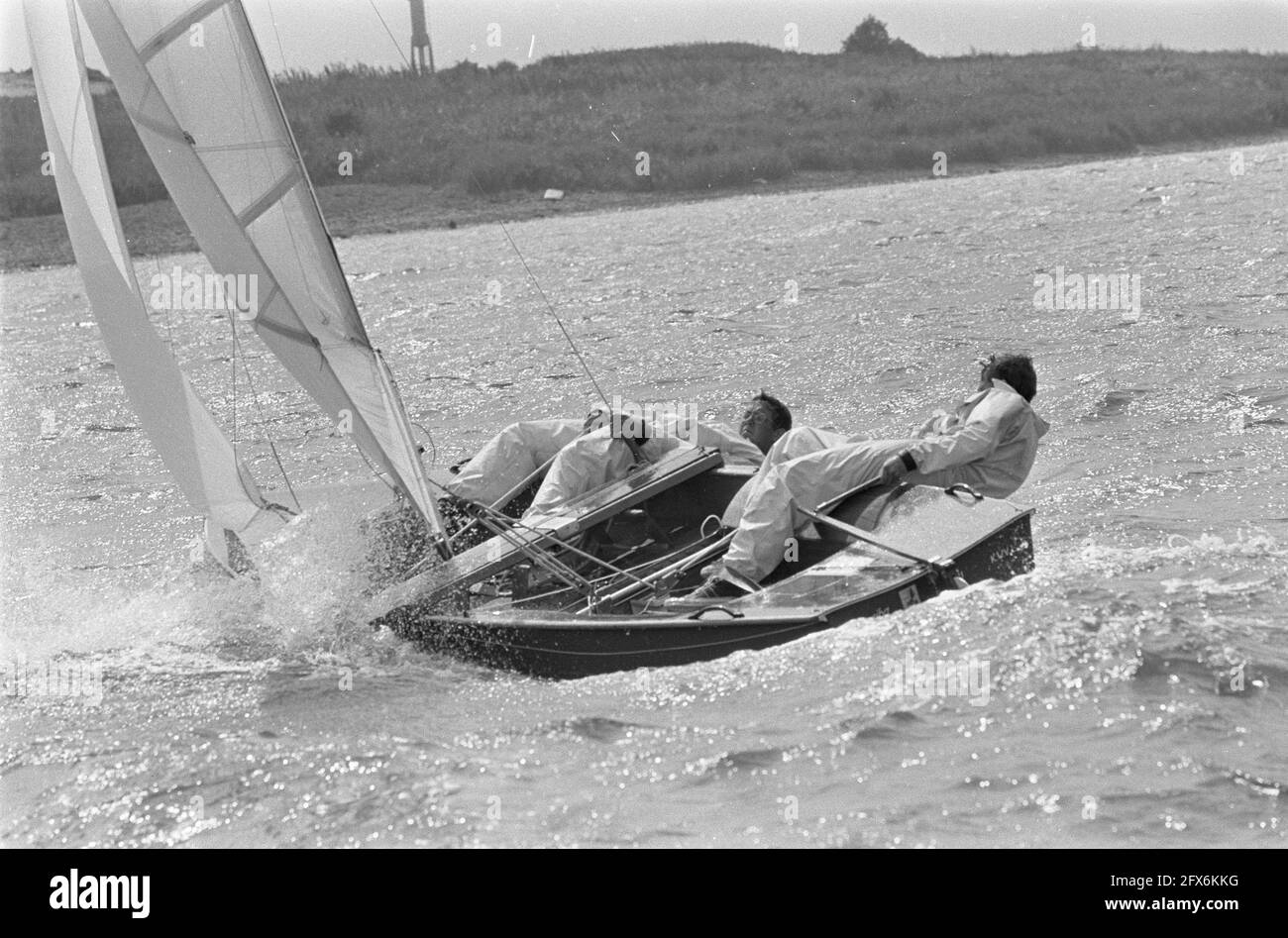 Hollandweek II. Segler in Aktion, 3. August 1967, Segel, Niederlande, 20. Jahrhundert Presseagentur Foto, Nachrichten zu erinnern, Dokumentarfilm, historische Fotografie 1945-1990, visuelle Geschichten, Menschliche Geschichte des zwanzigsten Jahrhunderts, Momente in der Zeit festzuhalten Stockfoto