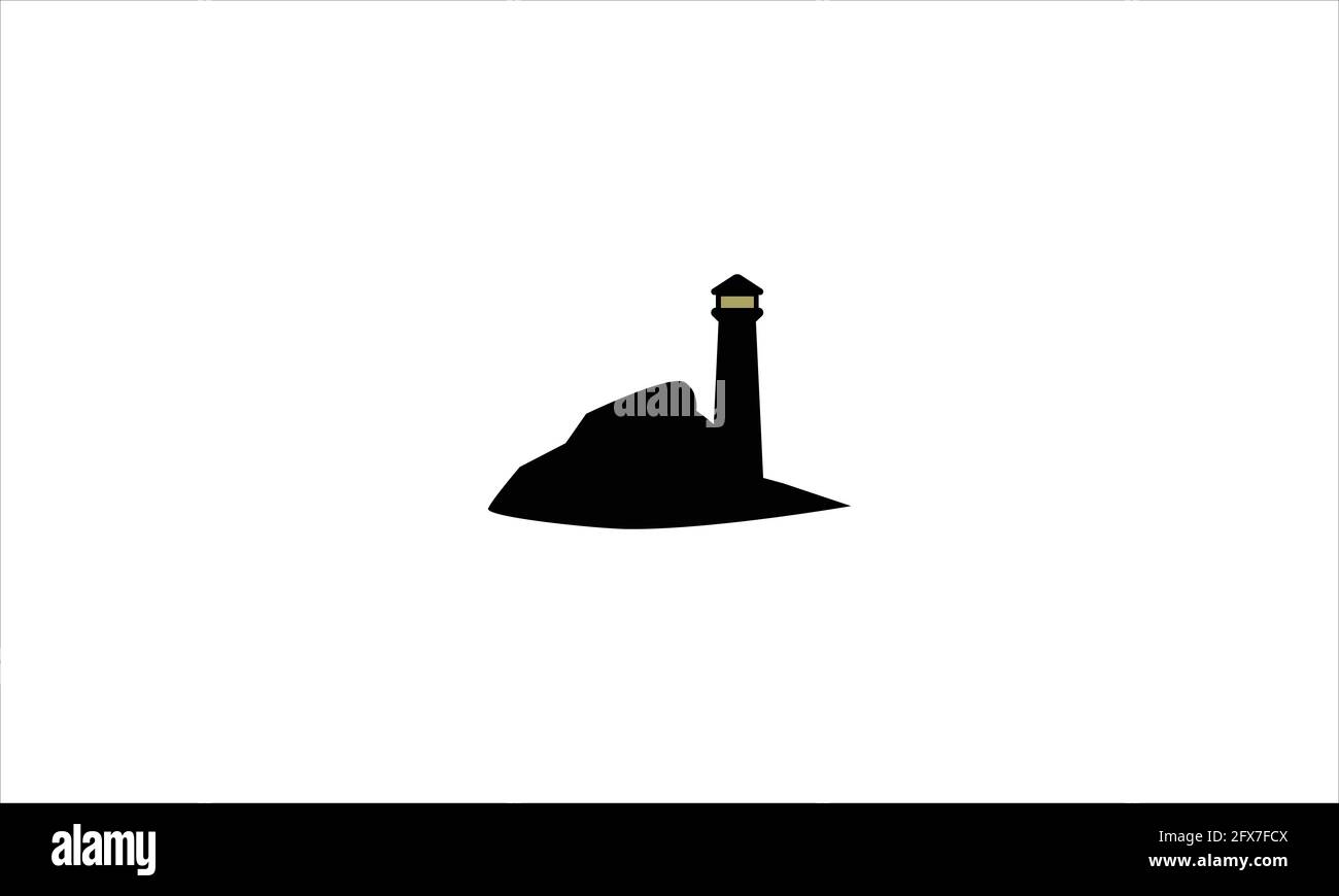 Lighthouse Logo Icon Design Vektor Illustration Vorlage Stock Vektor