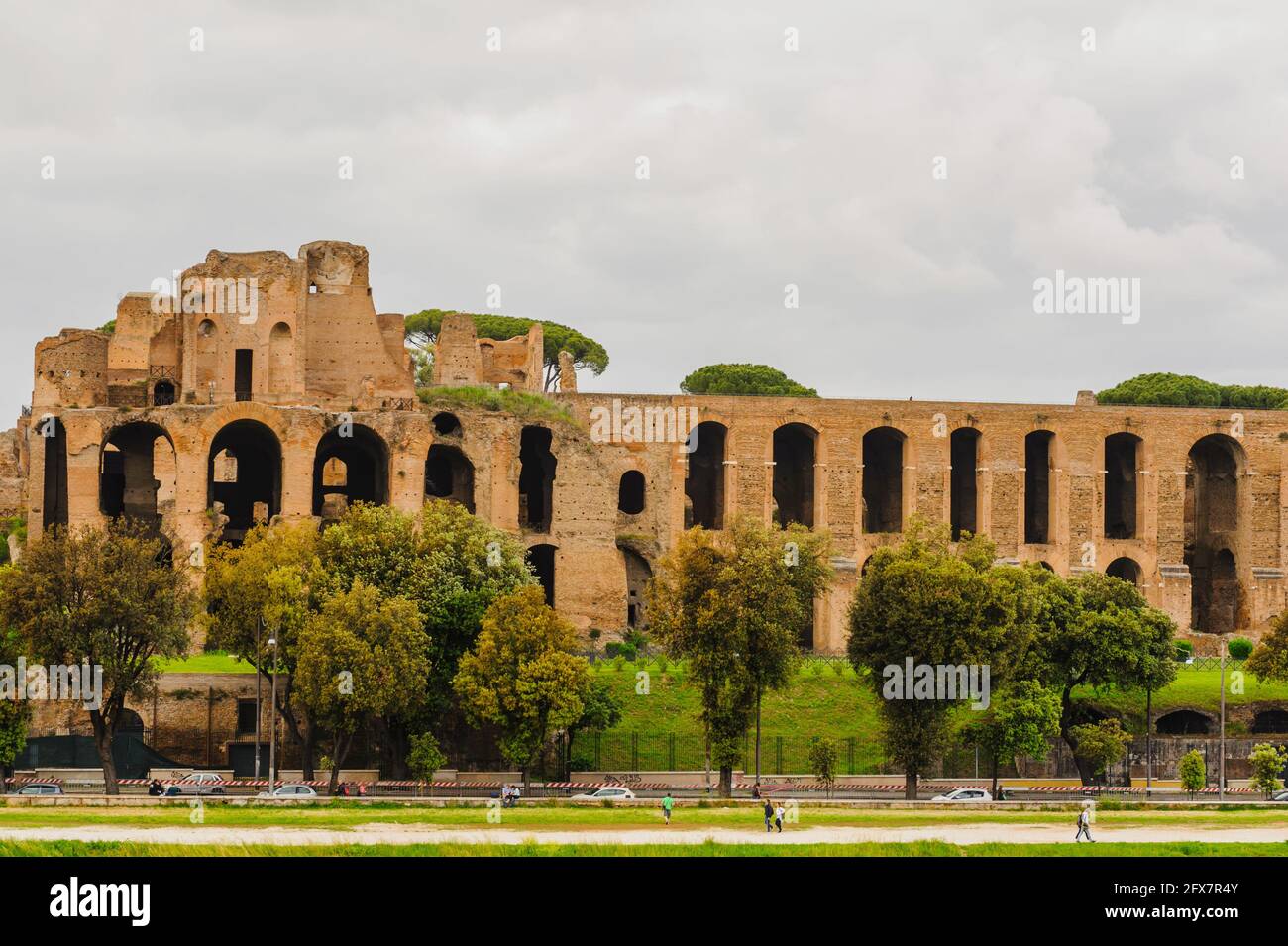 Ruinen des Circus Maximus in Rom Stockfoto
