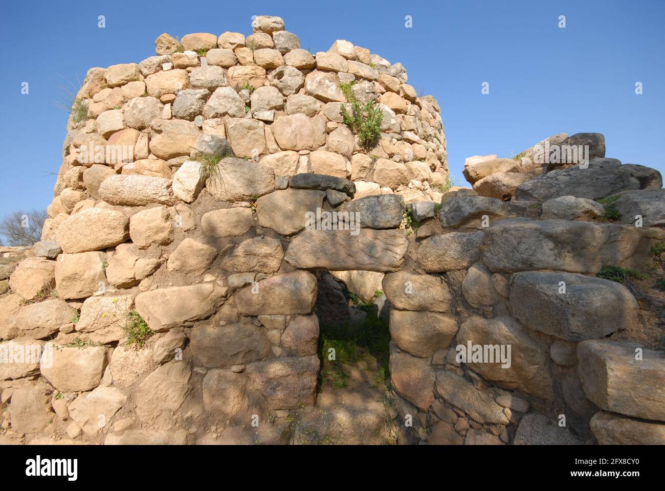 Nuraghe La Prisgiona, Arzachena, Sardegna Stockfoto