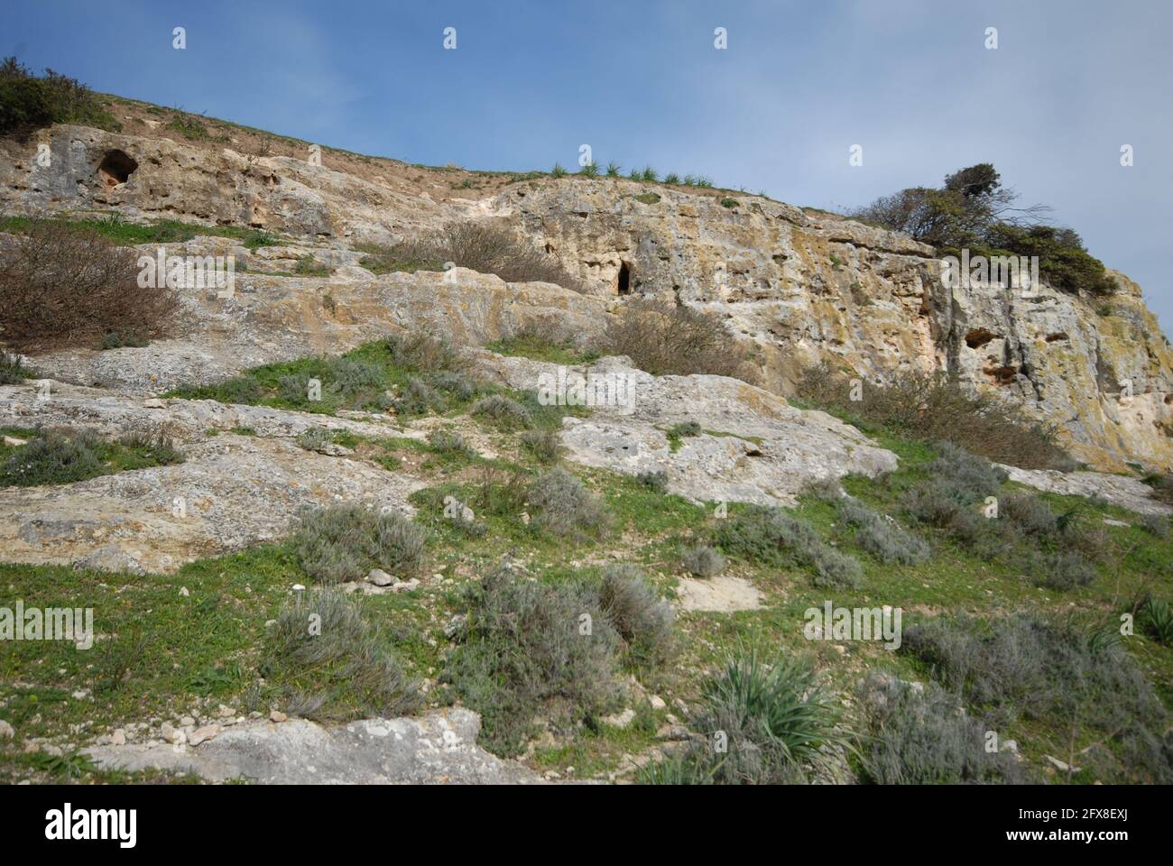 Domus de Janas, Mores, Sardegna Stockfoto