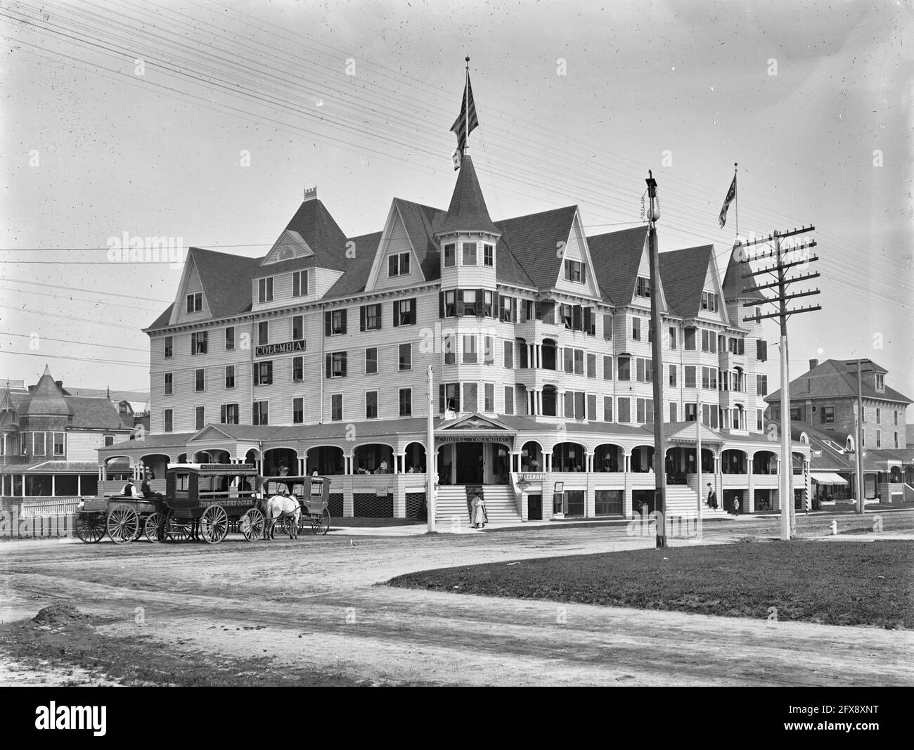 Hotel Columbia, Asbury Park, um 1900 Stockfoto