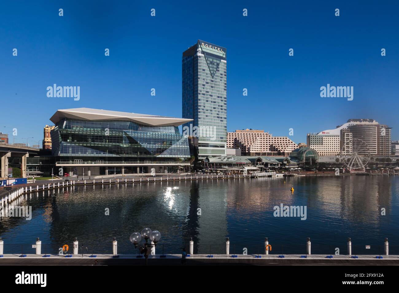 Allgemeiner Blick auf Darling Harbour, Sydney, Australien. Stockfoto