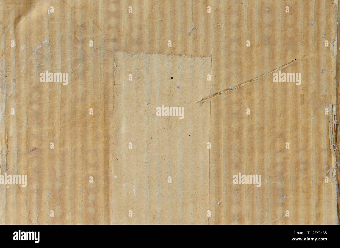 Brauner Karton, Hintergrund mit Papiertextur. Hohe Auflösung. Stockfoto