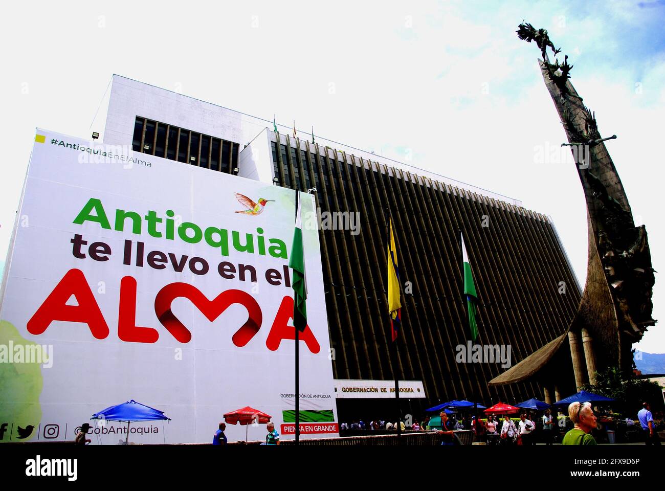 Skulptur der regionalen Kultur von Antioquia, Medellin, Kolumbien Stockfoto