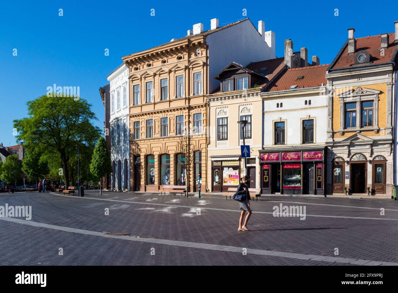 Alte Gebäude von Varkerulet, Sopron, Ungarn Stockfoto