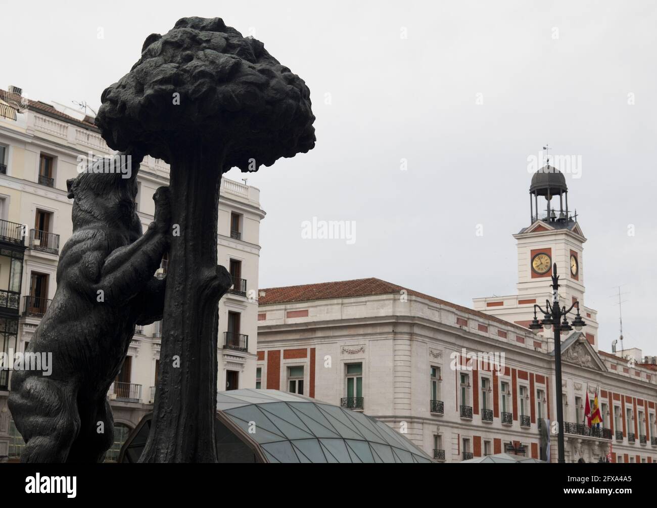 Tor der Sonne (Puerta del Sol) von Madrid, Spanien Stockfoto
