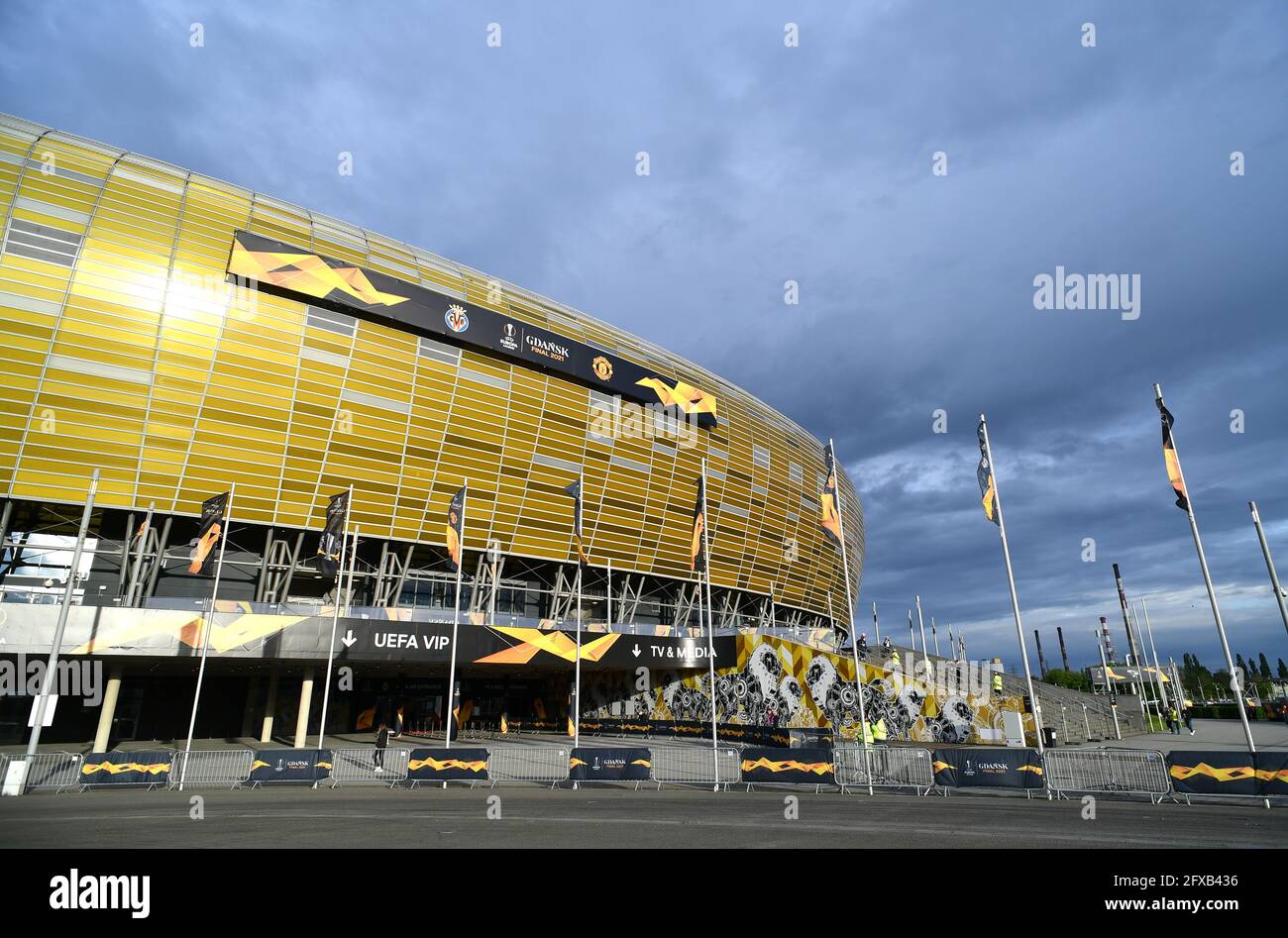 Eine allgemeine Ansicht des Danziger Stadions, Polen. Bilddatum: Mittwoch, 26. Mai 2021. Stockfoto