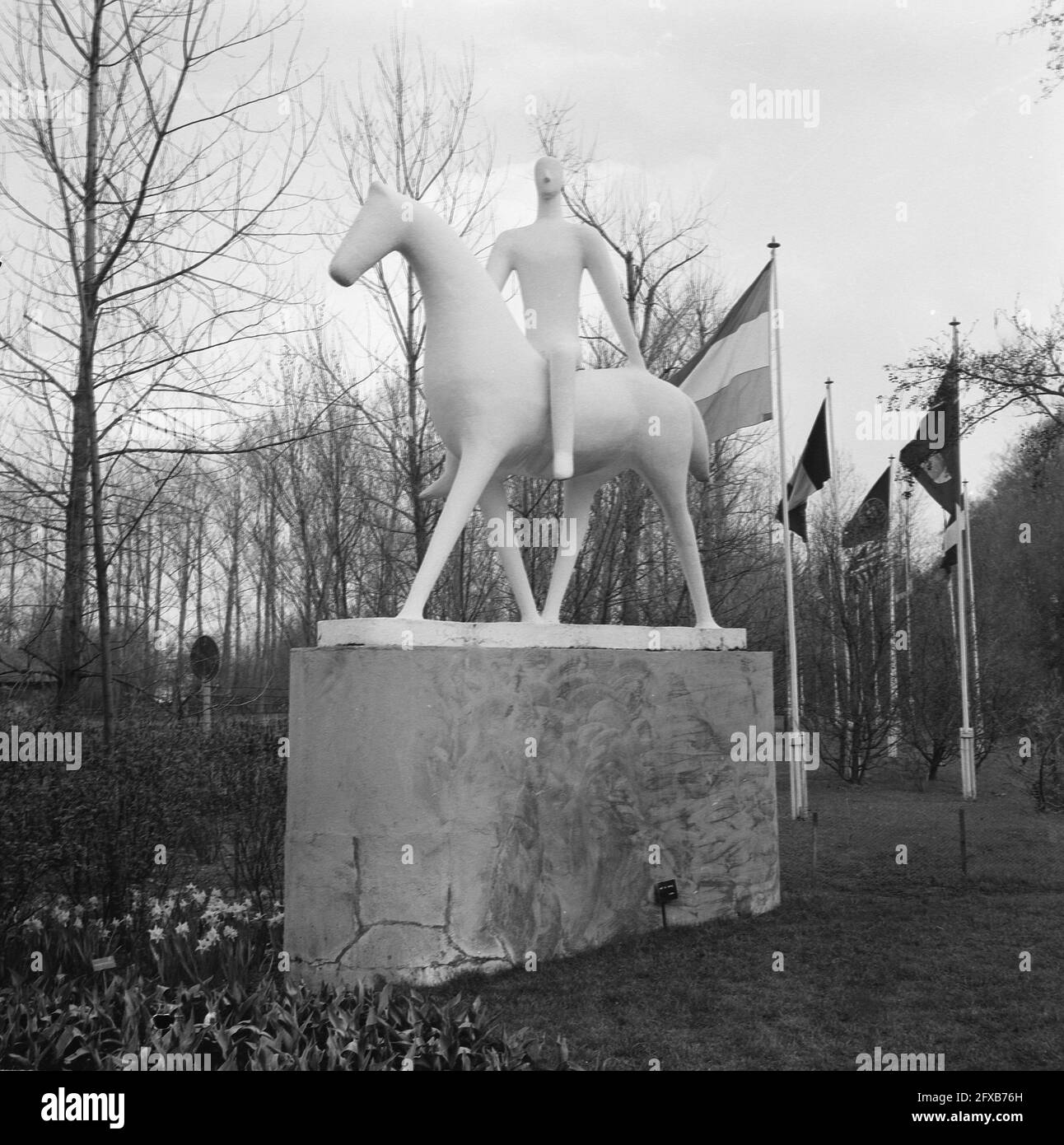 Keukenhof 1964, Bildende Kunst, Niederländische Vorlage von Paul P. H. Koning genannt Horseman, 20. April 1964, KUNST, Niederlande, 20. Jahrhundert Presseagentur Foto, Nachrichten zu erinnern, Dokumentarfilm, historische Fotografie 1945-1990, visuelle Geschichten, Menschliche Geschichte des zwanzigsten Jahrhunderts, Momente in der Zeit festzuhalten Stockfoto