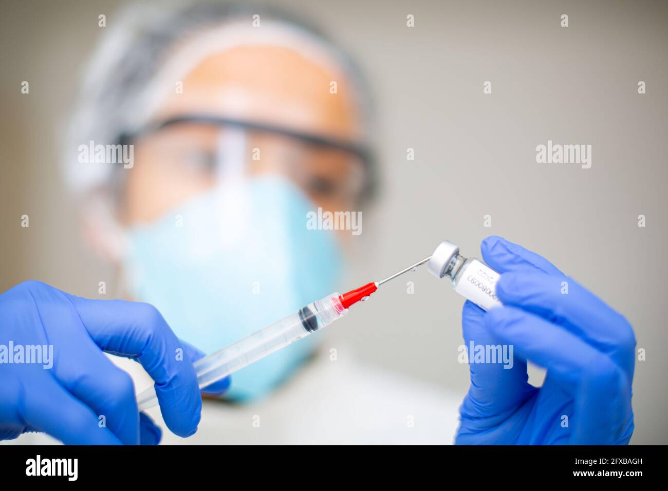 Der in Brasilien und Argentinien entwickelte Covid-19-Impfstoff soll in die klinische Testphase eintreten. Stockfoto