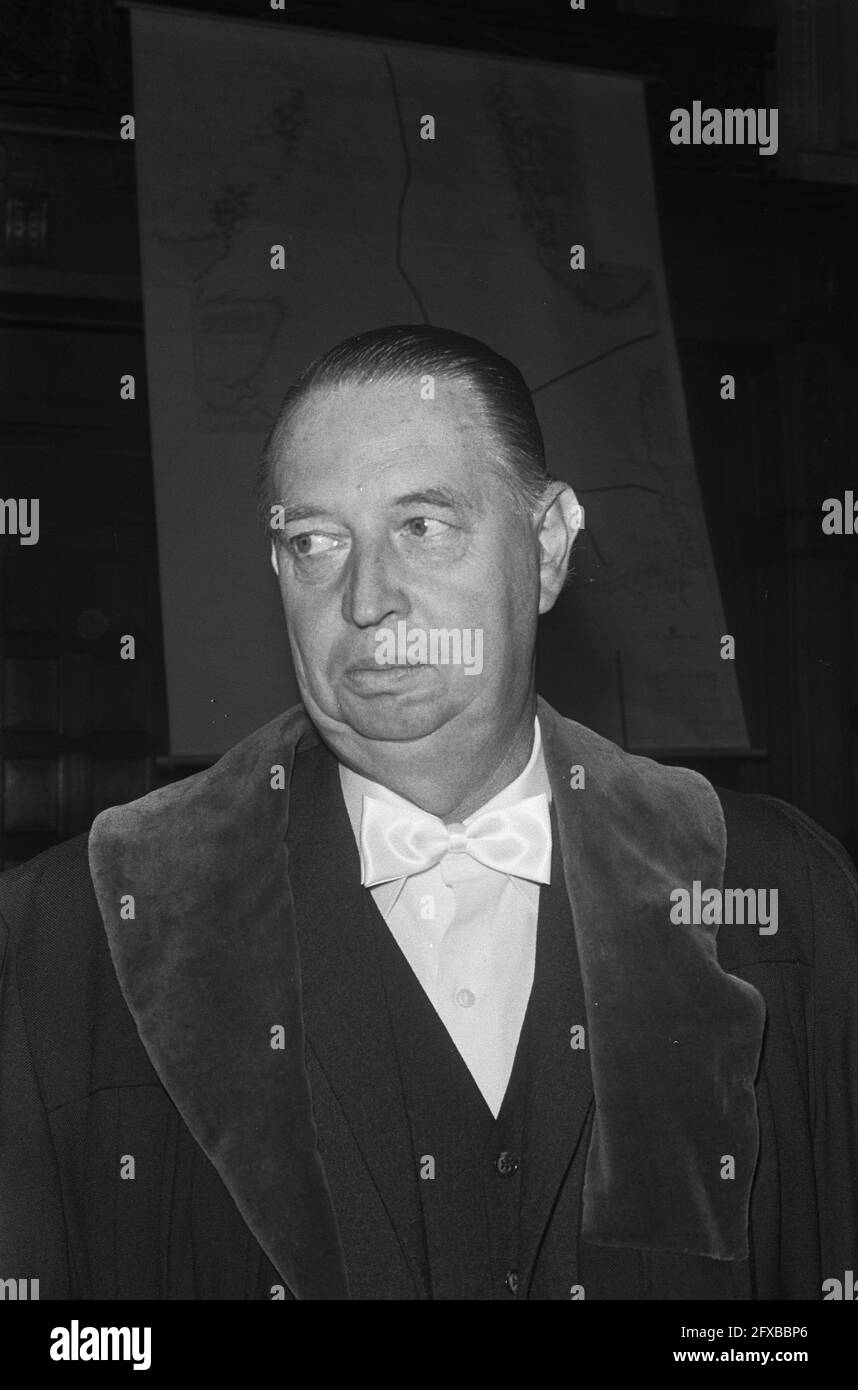 Internationaler Gerichtshof trifft Verteilung Kontinentalschelf Nordsee Nr. 1, Prof. Dr. G. Jaenicke ( Westdeutschland, 23. Oktober 1968, Sitzungen, Niederlande, 20. Jahrhundert Presseagentur Foto, Nachrichten zu erinnern, Dokumentarfilm, historische Fotografie 1945-1990, visuelle Geschichten, Menschliche Geschichte des zwanzigsten Jahrhunderts, Momente in der Zeit festzuhalten Stockfoto