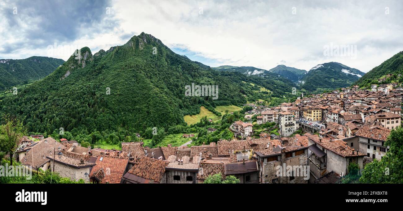 Bergdorf in Bagolino, Provinz Brescia, Lombardei, Italien Stockfoto