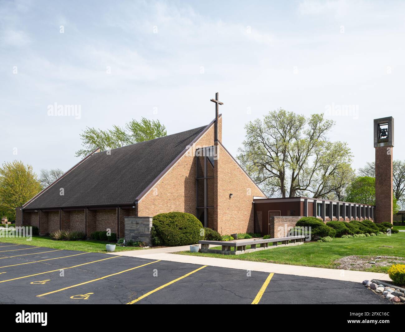 St. Ambrose Episcopal Church entworfen von Edward Dart Stockfoto