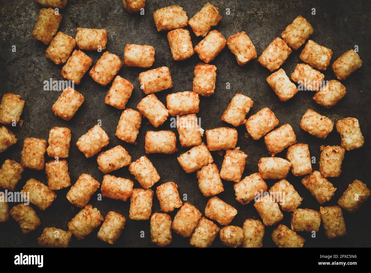 Gebackene Tater Tots Stockfoto