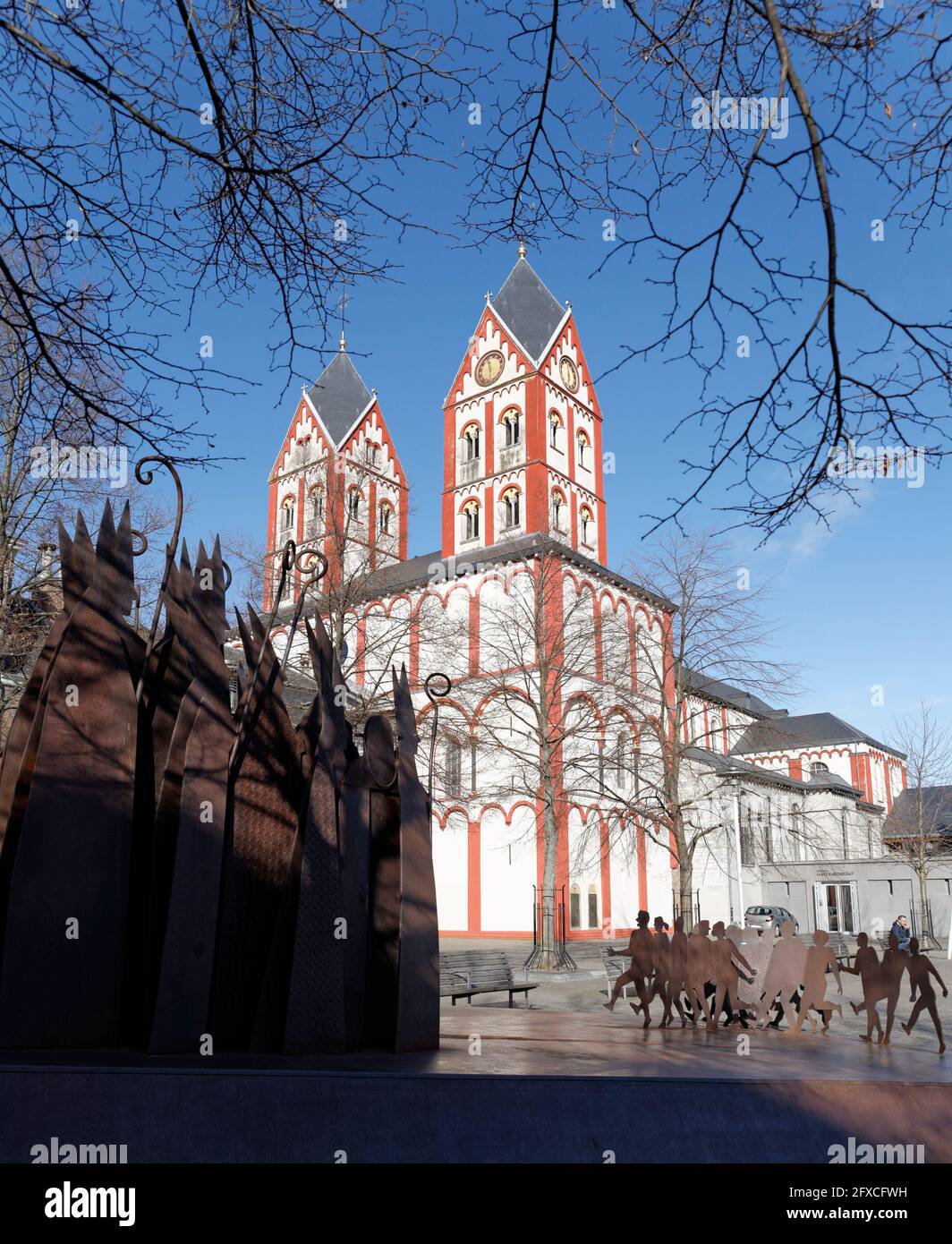 La collégiale Saint-Barthélemy de Liège, en Belgique Stockfoto