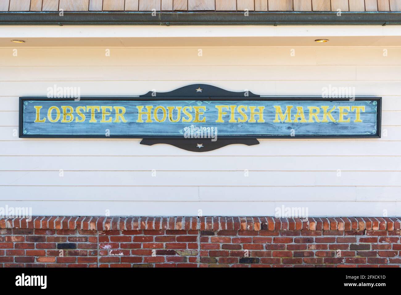 Cape May, NJ - 13. Mai 2021: Hummer House Fish Market Stockfoto