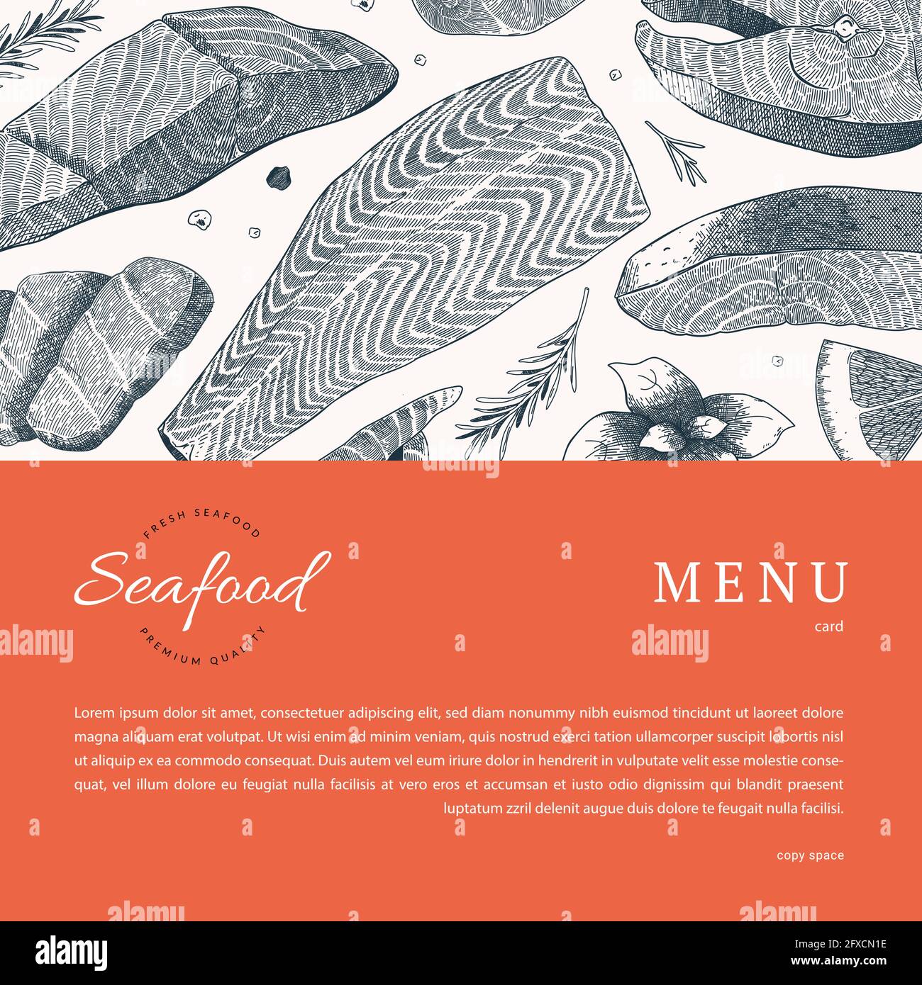 Fish Restaurant Menu Card Stockfotos Und Bilder Kaufen Alamy