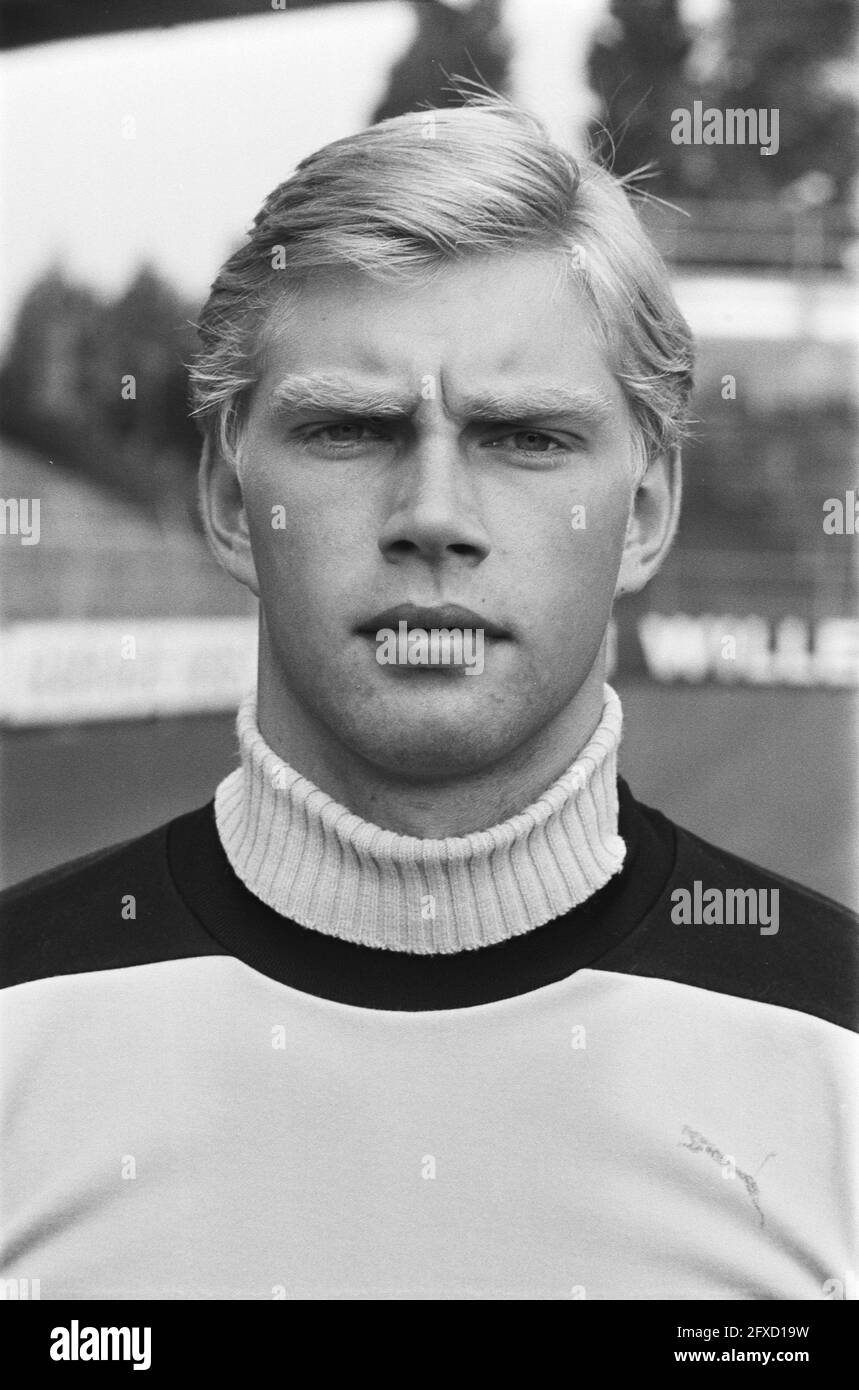 Ajax Pressetag; Torwart Peter Jager., 24. Juli 1978, Sport, Fußball, Niederlande, Foto der Presseagentur des 20. Jahrhunderts, zu erinnerende Nachrichten, Dokumentarfilm, historische Fotografie 1945-1990, visuelle Geschichten, Menschliche Geschichte des zwanzigsten Jahrhunderts, Momente in der Zeit festzuhalten Stockfoto