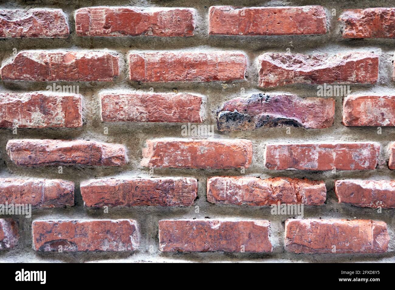 Backstein Details Wand für Hintergrund Stockfoto