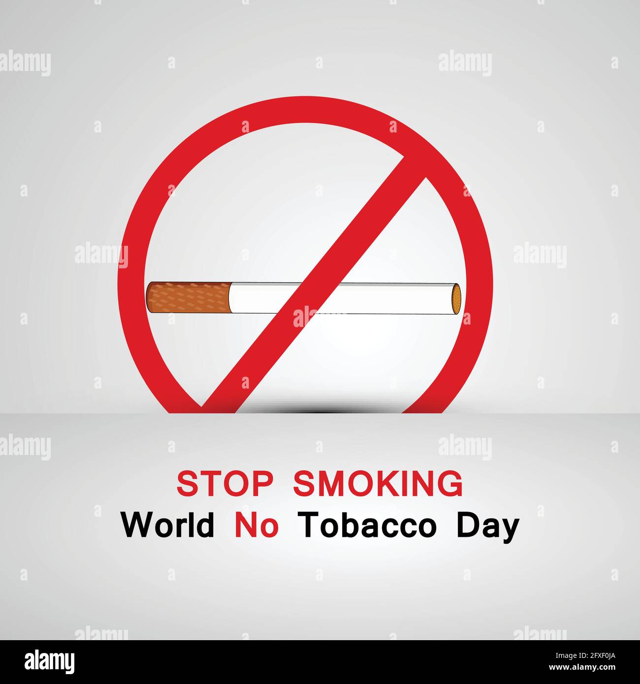 Hintergrund zum Weltnichtrauchertag Stock Vektor