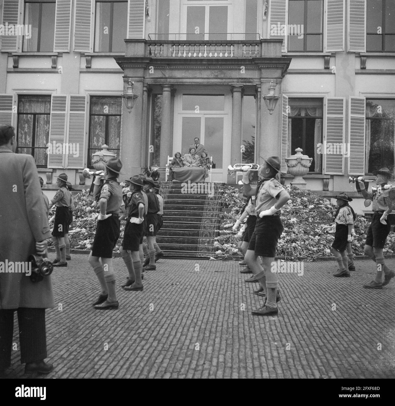 Gartenparty Palast Soestdijk anlässlich des Geburtstages der Königin, 26. April 1949 