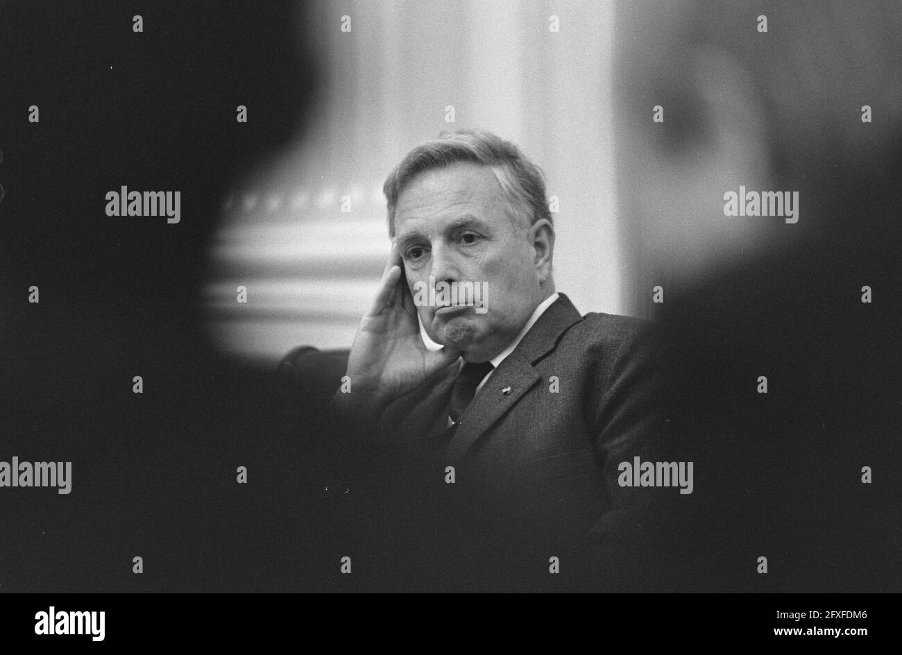 Repräsentantenhaus, UCV-Justiz zu schwerer Kriminalität; Minister Korthals Altes, 21. März 1988, Politik, Niederlande, 20. Jahrhundert Presseagentur Foto, Nachrichten zu erinnern, Dokumentarfilm, historische Fotografie 1945-1990, visuelle Geschichten, Menschliche Geschichte des zwanzigsten Jahrhunderts, Momente in der Zeit festzuhalten Stockfoto