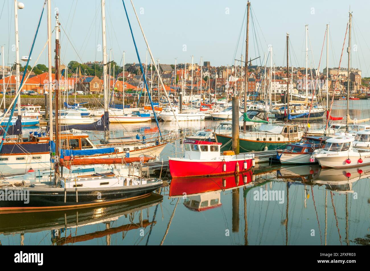 Marina in Whitby, Yorkshire, England Stockfoto