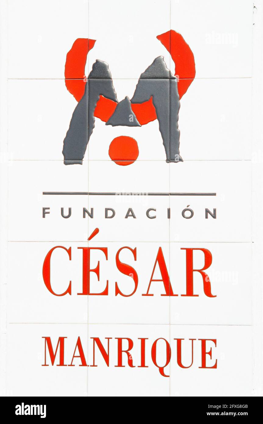 Spanien. Kanarische Inseln. Lanzarote. Cesar Manrique Foundation. Stockfoto