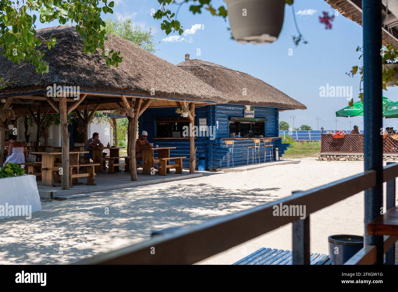 Gura Portitei Dorf, Portita Halbinsel am Donaudelta, Rumänien, Osteuropa Stockfoto