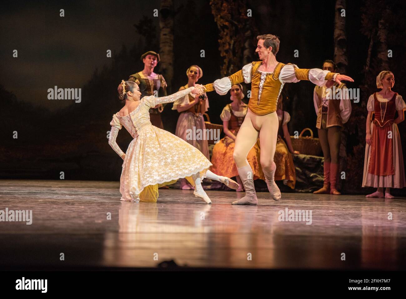 El lago de los cisnes’ en la emotiva versión de Cranko, servida por un Ballet Nacional Checo con posibles Stockfoto