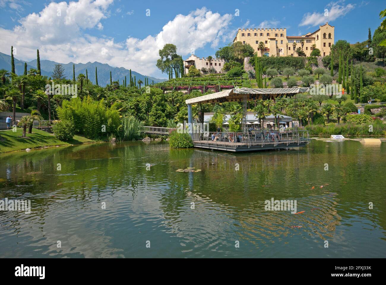 Gärten von Schloss Trauttmansdorff, Meran, Trentino-Südtirol, Italien Stockfoto